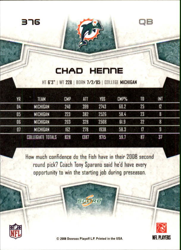 B4038- 2008 Score Football Cards 251-440 +Rookies -You Pick- 15+ FREE US SHIP - Picture 233 of 357