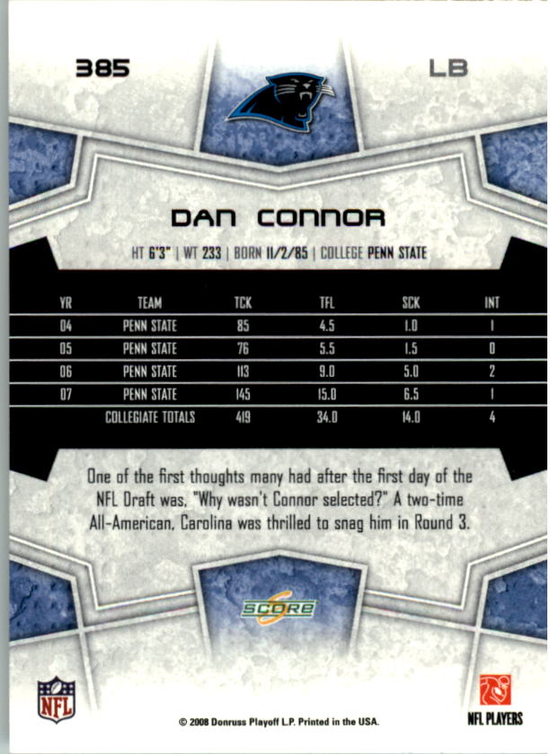 B4038- 2008 Score Football Cards 251-440 +Rookies -You Pick- 15+ FREE US SHIP - Picture 251 of 357