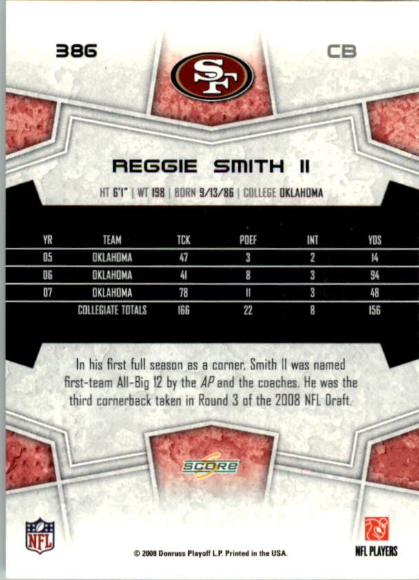 B4038- 2008 Score Football Cards 251-440 +Rookies -You Pick- 15+ FREE US SHIP - Picture 253 of 357