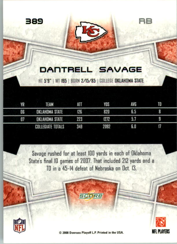 B4038- 2008 Score Football Cards 251-440 +Rookies -You Pick- 15+ FREE US SHIP - Picture 259 of 357