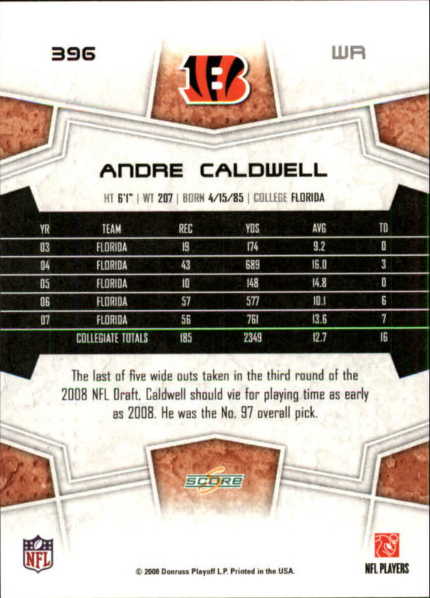 B4038- 2008 Score Football Cards 251-440 +Rookies -You Pick- 15+ FREE US SHIP - Picture 271 of 357