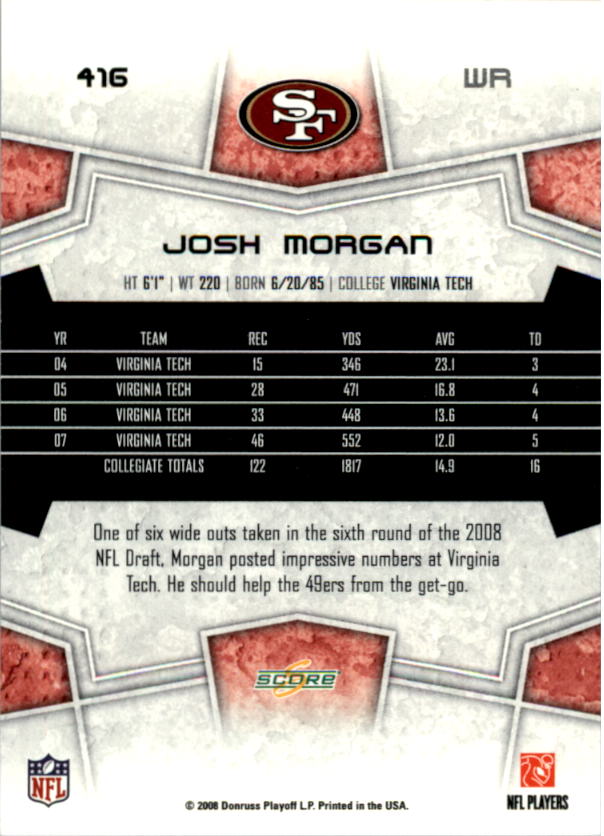 B4038- 2008 Score Football Cards 251-440 +Rookies -You Pick- 15+ FREE US SHIP - Picture 311 of 357