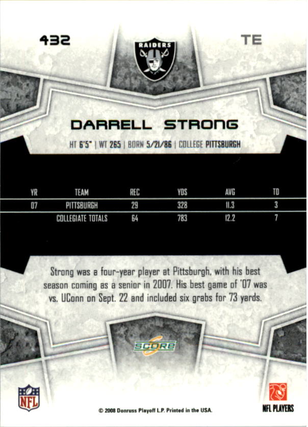 B4038- 2008 Score Football Cards 251-440 +Rookies -You Pick- 15+ FREE US SHIP - Picture 341 of 357