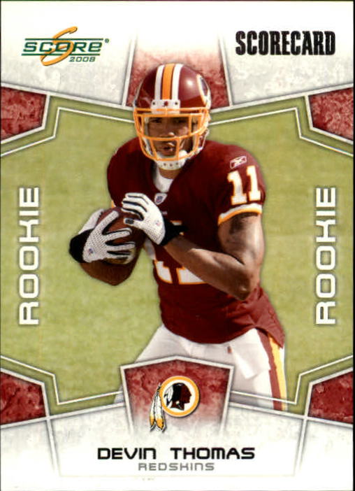 2008 Score Scorecard #357 Devin Thomas