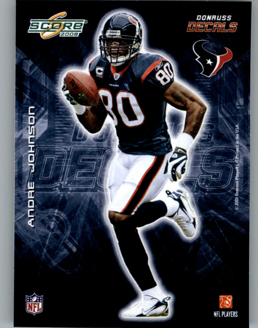 2008 Score Player Decals #13 Andre Johnson