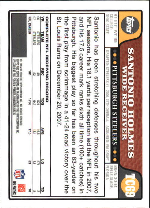 A5169- 2008 Topps Chrome Fb Karte #S 1-250 + Rookies -du Pick- 15 + Gratis US - Bild 137 von 488