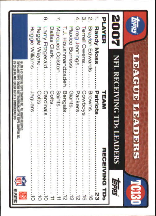 A5169- 2008 Topps Chrome Fb Karte #S 1-250 + Rookies -du Pick- 15 + Gratis US - Bild 259 von 488