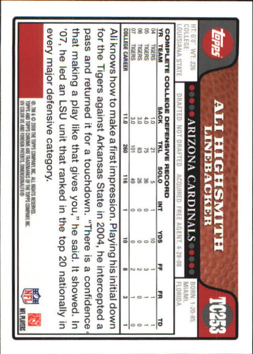 A5169- 2008 Topps Chrome FB Cards 251-275 +Inserts -You Pick- 15+ FREE US SHIP - Picture 33 of 201