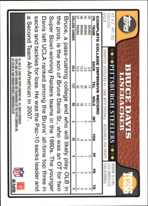 A5169- 2008 Topps Chrome FB Cards 251-275 +Inserts -You Pick- 15+ FREE US SHIP - Picture 85 of 201