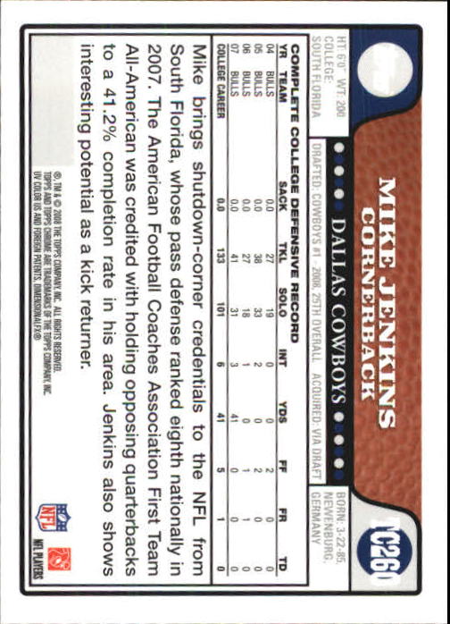 A5169- 2008 Topps Chrome FB Cards 251-275 +Inserts -You Pick- 15+ FREE US SHIP - Picture 43 of 201