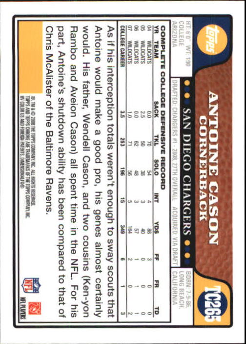 A5169- 2008 Topps Chrome FB Cards 251-275 +Inserts -You Pick- 15+ FREE US SHIP - Picture 95 of 201