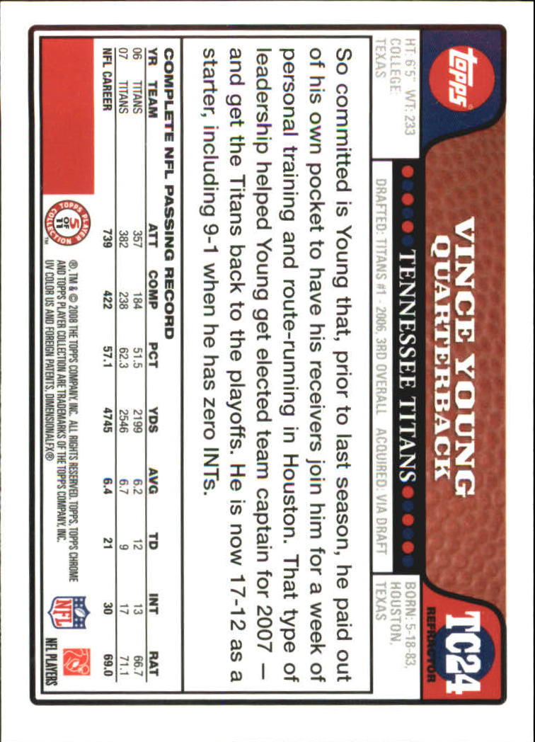 2008 Topps Chrome Football Refractors Singles - You Choose - Bild 24 von 301