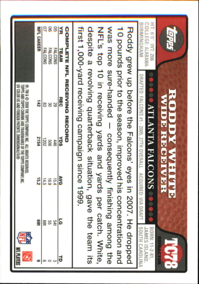 2008 Topps Chrome Football Refractors Singles - You Choose - Bild 88 von 301