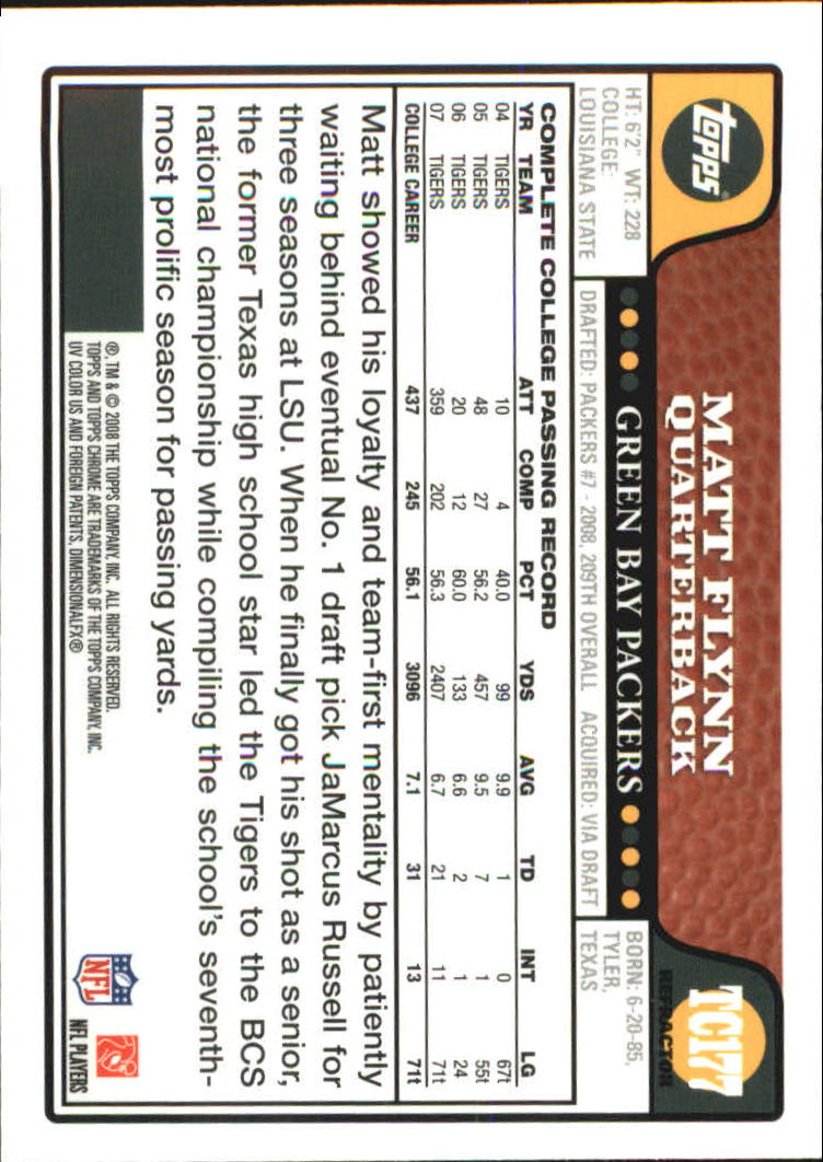 2008 Topps Chrome Football Refractors Singles - You Choose - Bild 165 von 301