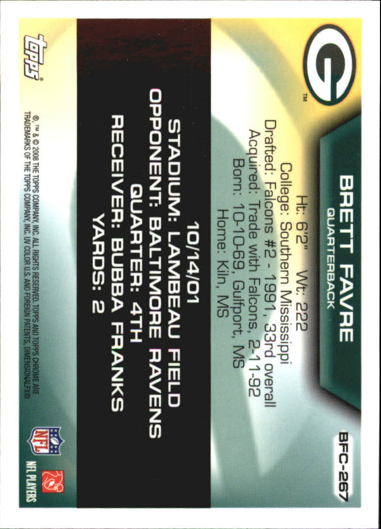 A5169- 2008 Topps Chrome FB Cards 251-275 +Inserts -You Pick- 15+ FREE US SHIP - Picture 111 of 201