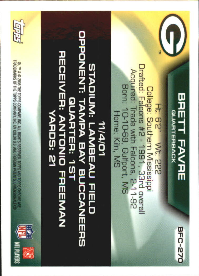 A5169- 2008 Topps Chrome FB Cards 251-275 +Inserts -You Pick- 15+ FREE US SHIP - Picture 113 of 201