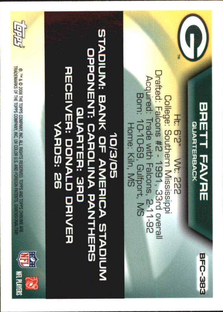 A5169- 2008 Topps Chrome FB Cards 251-275 +Inserts -You Pick- 15+ FREE US SHIP - Picture 151 of 201
