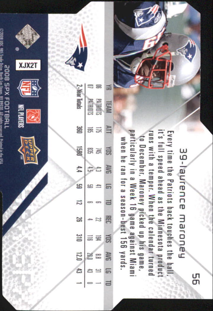 2008 SPx (Upper Deck) Football Cards - Picture 25 of 60