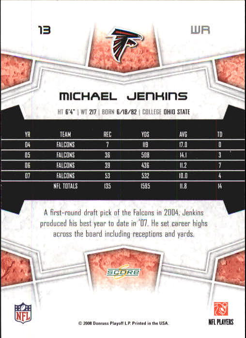 B0089- 2008 Select Football Card #s 1-250 +Rookies -You Pick- 15+ FREE US SHIP - Picture 27 of 449