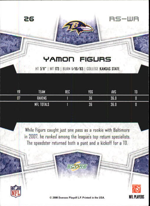 B0089- 2008 Select Football Card #s 1-250 +Rookies -You Pick- 15+ FREE US SHIP - Picture 53 of 449