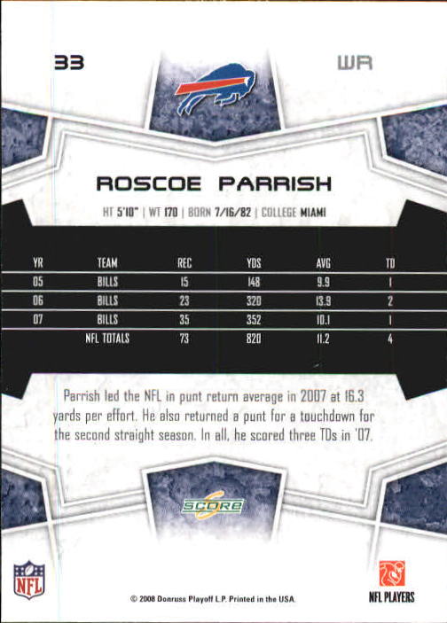 B0089- 2008 Select Football Card #s 1-250 +Rookies -You Pick- 15+ FREE US SHIP - Picture 65 of 449