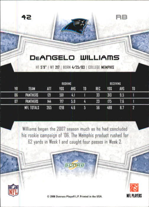 B0089- 2008 Select Football Card #s 1-250 +Rookies -You Pick- 15+ FREE US SHIP - Picture 81 of 449