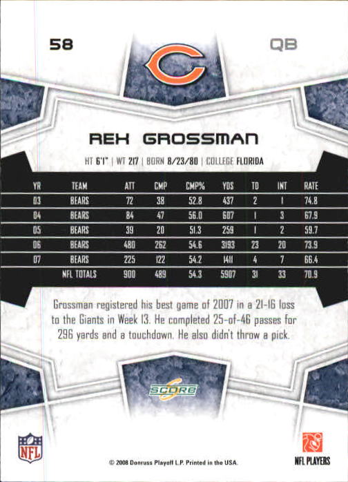 B0089- 2008 Select Football Card #s 1-250 +Rookies -You Pick- 15+ FREE US SHIP - Picture 111 of 449