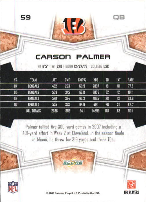 B0089- 2008 Select Football Card #s 1-250 +Rookies -You Pick- 15+ FREE US SHIP - Picture 113 of 449