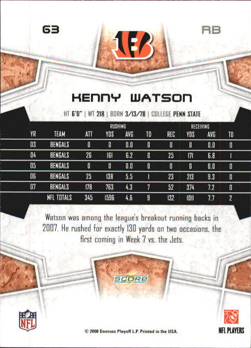 B0089- 2008 Select Football Card #s 1-250 +Rookies -You Pick- 15+ FREE US SHIP - Picture 121 of 449
