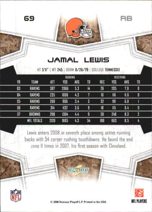 B0089- 2008 Select Football Card #s 1-250 +Rookies -You Pick- 15+ FREE US SHIP - Picture 133 of 449