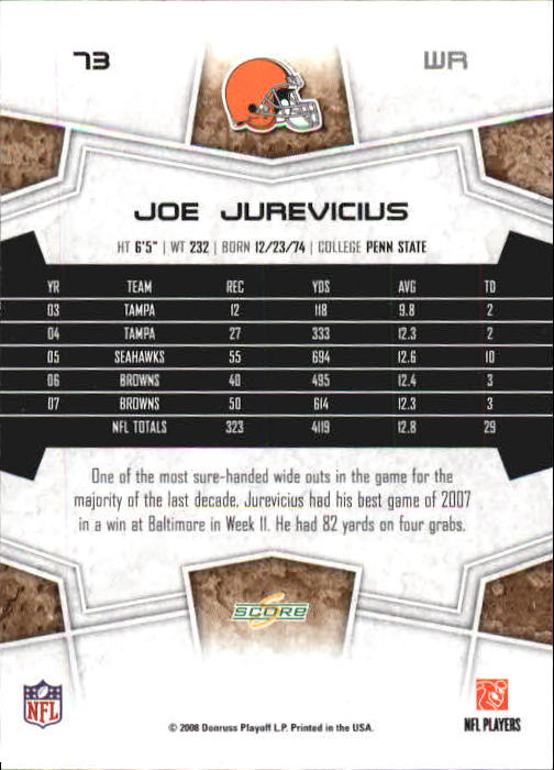 B0089- 2008 Select Football Card #s 1-250 +Rookies -You Pick- 15+ FREE US SHIP - Picture 141 of 449
