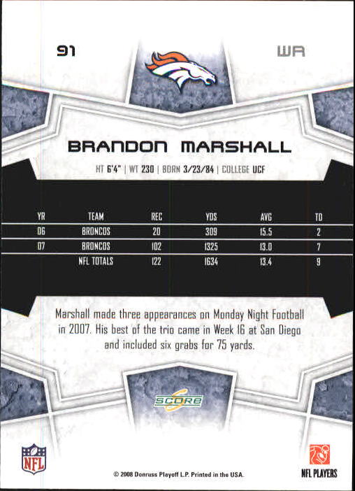 B0089- 2008 Select Football Card #s 1-250 +Rookies -You Pick- 15+ FREE US SHIP - Picture 163 of 449
