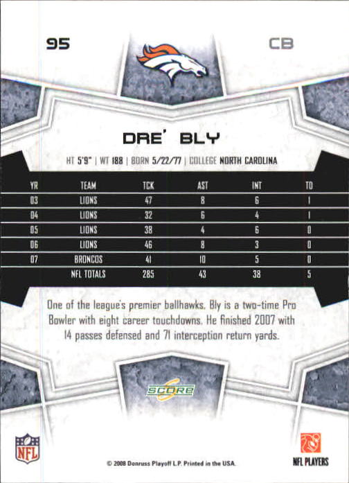 B0089- 2008 Select Football Card #s 1-250 +Rookies -You Pick- 15+ FREE US SHIP - Picture 171 of 449