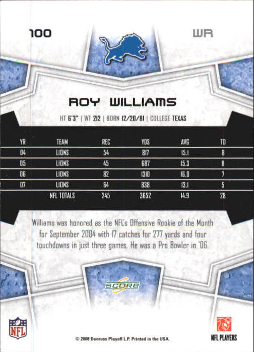 B0089- 2008 Select Football Card #s 1-250 +Rookies -You Pick- 15+ FREE US SHIP - Picture 181 of 449