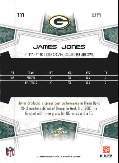 B0089- 2008 Select Football Card #s 1-250 +Rookies -You Pick- 15+ FREE US SHIP - Picture 201 of 449