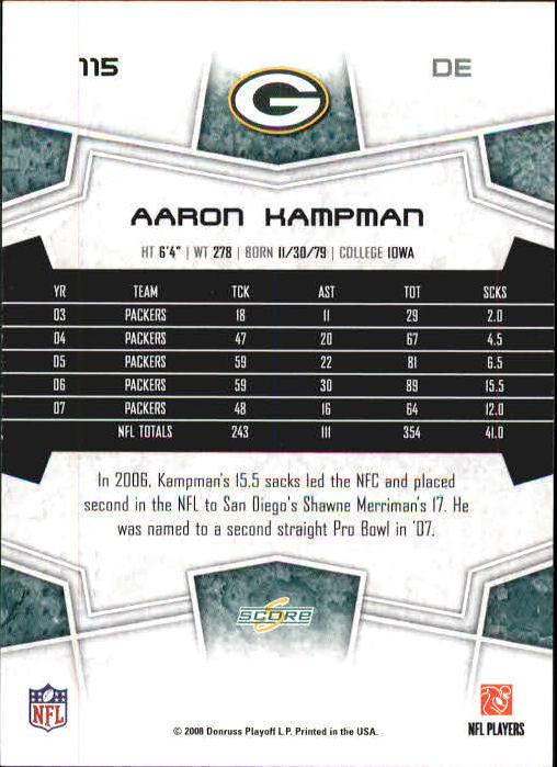 B0089- 2008 Select Football Card #s 1-250 +Rookies -You Pick- 15+ FREE US SHIP - Picture 209 of 449