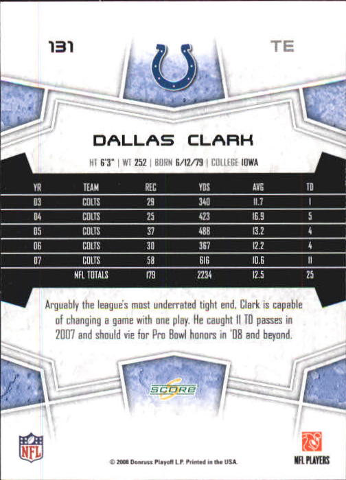 B0089- 2008 Select Football Card #s 1-250 +Rookies -You Pick- 15+ FREE US SHIP - Picture 239 of 449