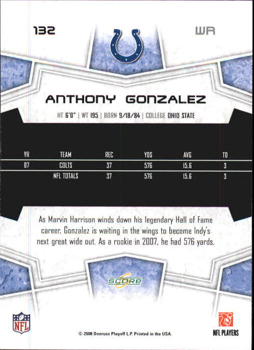 B0089- 2008 Select Football Card #s 1-250 +Rookies -You Pick- 15+ FREE US SHIP - Picture 241 of 449
