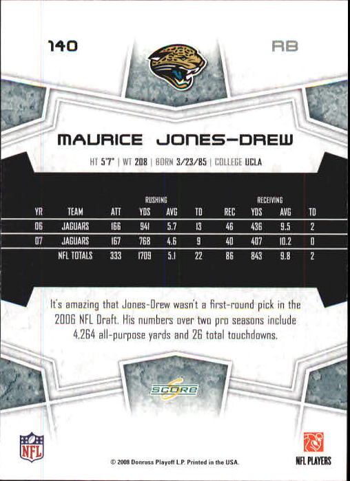 B0089- 2008 Select Football Card #s 1-250 +Rookies -You Pick- 15+ FREE US SHIP - Picture 257 of 449