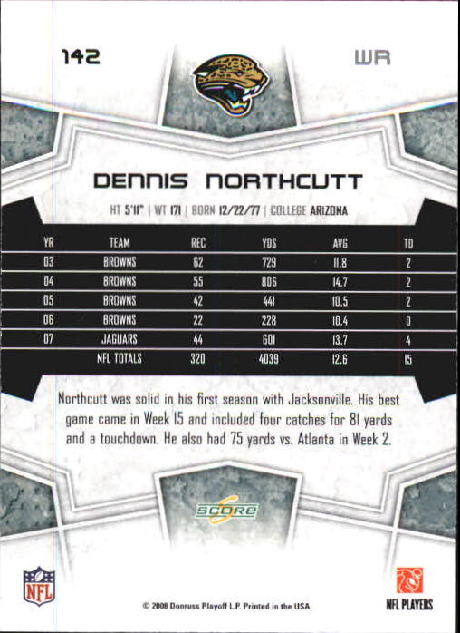 B0089- 2008 Select Football Card #s 1-250 +Rookies -You Pick- 15+ FREE US SHIP - Picture 261 of 449