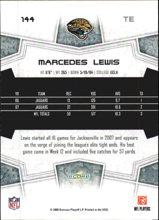 B0089- 2008 Select Football Card #s 1-250 +Rookies -You Pick- 15+ FREE US SHIP - Picture 265 of 449