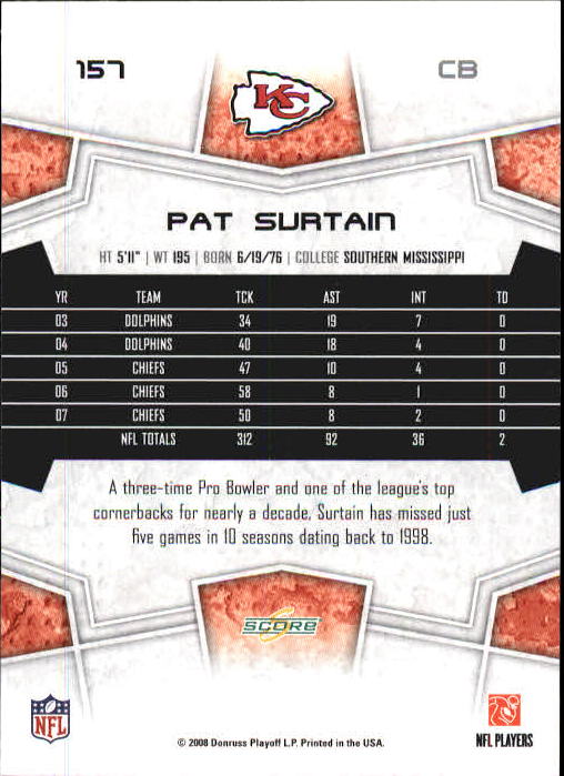 B0089- 2008 Select Football Card #s 1-250 +Rookies -You Pick- 15+ FREE US SHIP - Picture 291 of 449