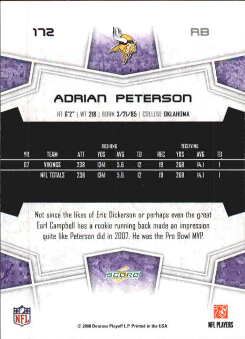 B0089- 2008 Select Football Card #s 1-250 +Rookies -You Pick- 15+ FREE US SHIP - Picture 321 of 449