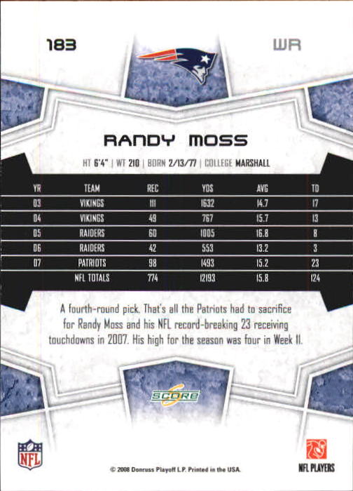 B0089- 2008 Select Football Card #s 1-250 +Rookies -You Pick- 15+ FREE US SHIP - Picture 333 of 449