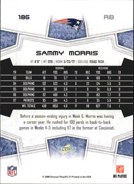 B0089- 2008 Select Football Card #s 1-250 +Rookies -You Pick- 15+ FREE US SHIP - Picture 337 of 449