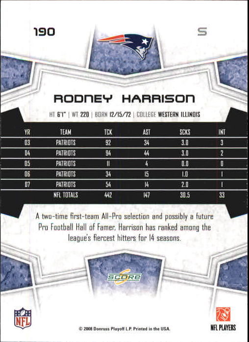 B0089- 2008 Select Football Card #s 1-250 +Rookies -You Pick- 15+ FREE US SHIP - Picture 345 of 449