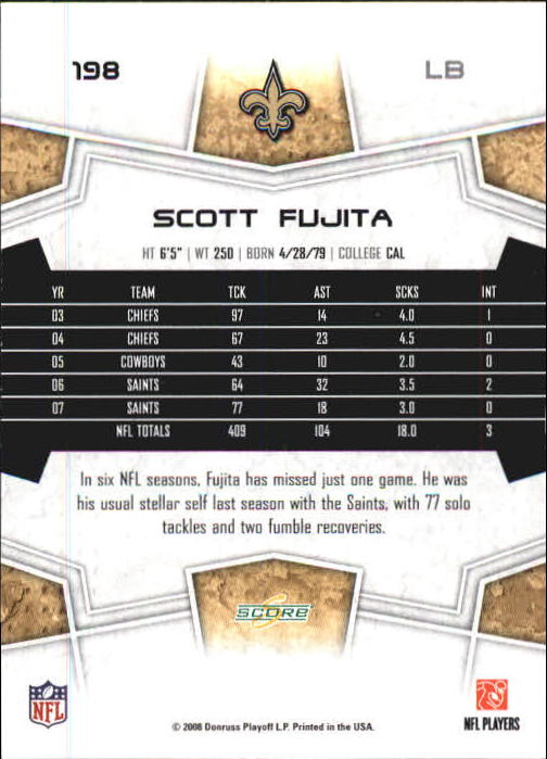 B0089- 2008 Select Football Card #s 1-250 +Rookies -You Pick- 15+ FREE US SHIP - Picture 359 of 449