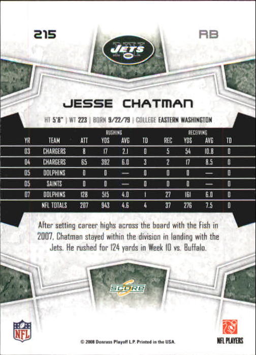 B0089- 2008 Select Football Card #s 1-250 +Rookies -You Pick- 15+ FREE US SHIP - Picture 391 of 449