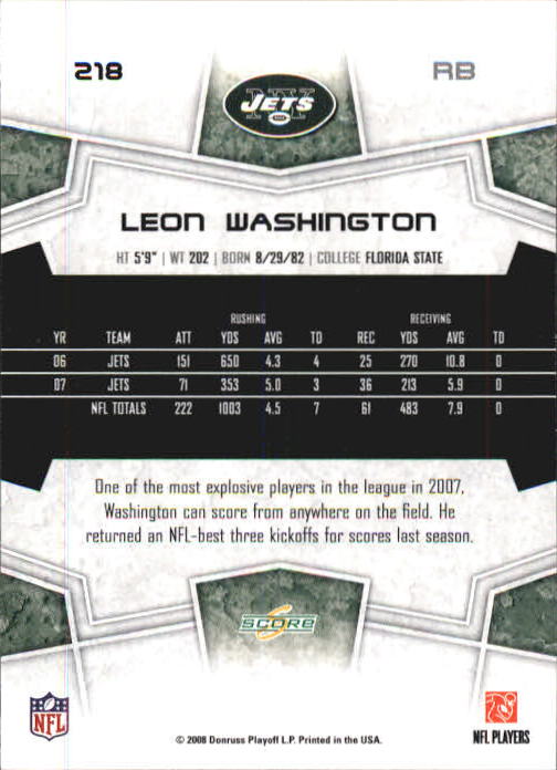 B0089- 2008 Select Football Card #s 1-250 +Rookies -You Pick- 15+ FREE US SHIP - Picture 397 of 449