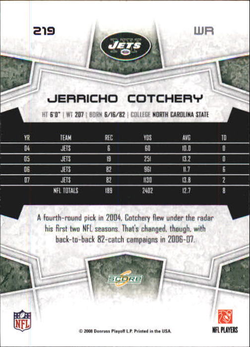 B0089- 2008 Select Football Card #s 1-250 +Rookies -You Pick- 15+ FREE US SHIP - Picture 399 of 449